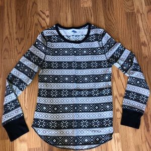Waffle knit shirt